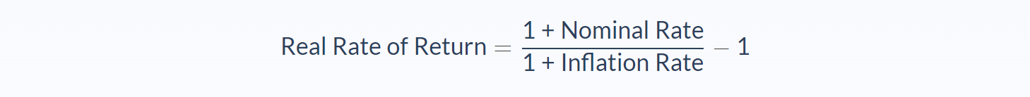 Real Rate Of Return | Formula, Example, Analysis, Conclusion, Calculator