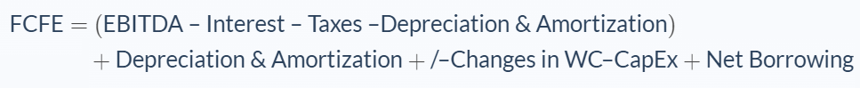 Free Cash Flow To Equity (FCFE) | Formula, Example, Analysis, Calculator