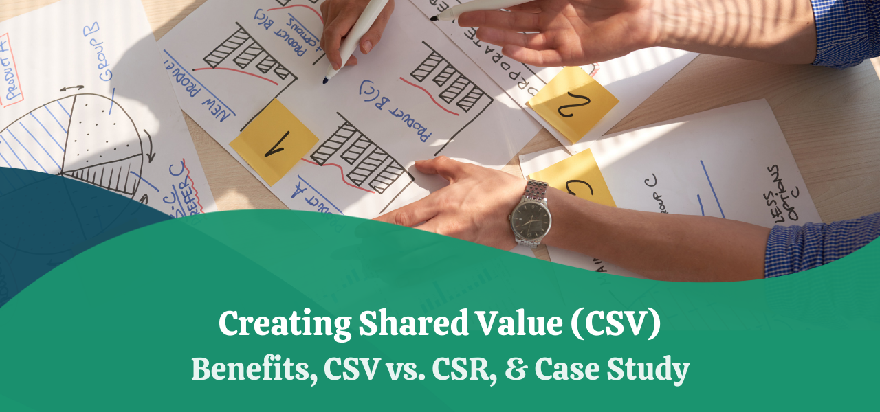 Creating Shared Value CSV Benefits CSV Vs CSR Example